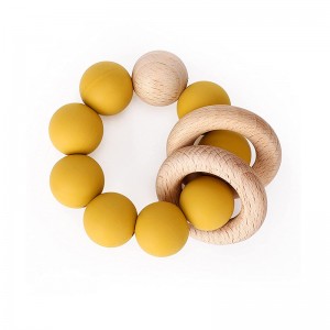 silicone teether gold