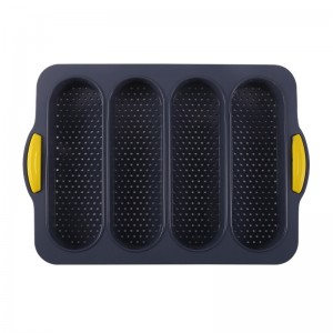 silicone baguette mold black