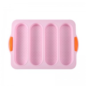lattice silicone bread mold pink