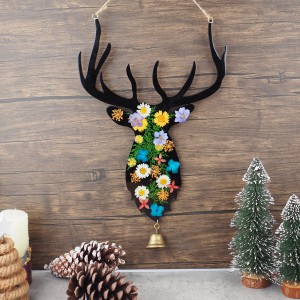 Reusable Resin Silicone Deer Head Mold with Ant...